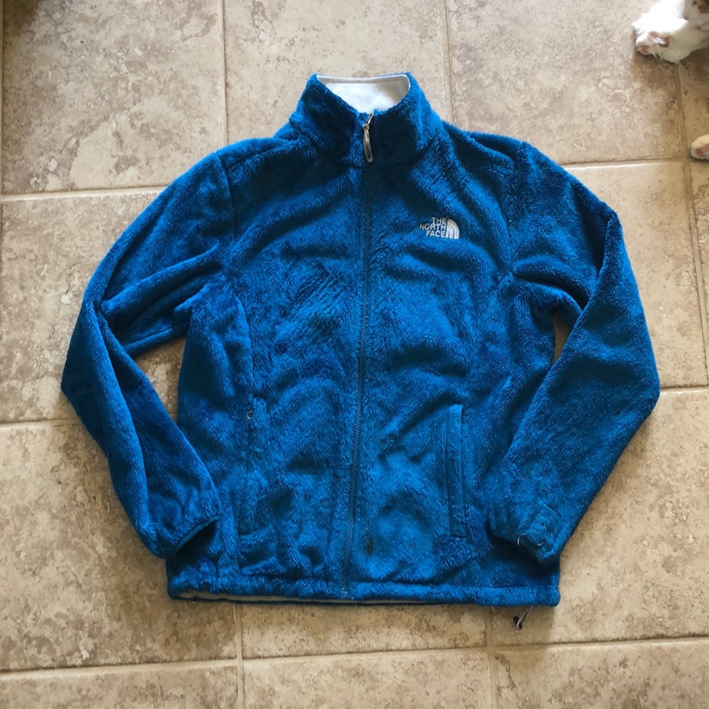 North face furry zip up